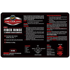 Meguiar's Secondary Label - Pro Fiber Rinse & Tannin Stain Remover #D106