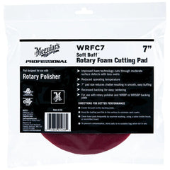 Meguiar's Soft Buff Rotary Foam Cutting Pad - 7", Red