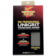 Meguiar's Unigrit Sanding Sheets - 2500 grit (25 sheets)