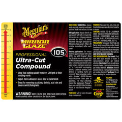 Meguiar's Secondary Label - Ultra-Cut Compound #105