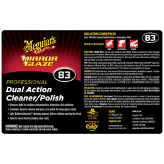 Meguiar's Secondary Label - Dual Action Cleaner Polish #83