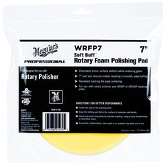 Meguiar's Soft Buff Rotary Foam Polishing Pad - 7", Yellow