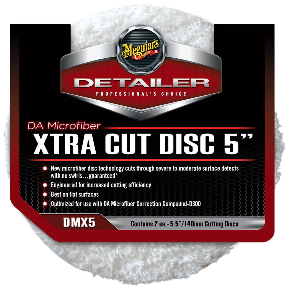 Meguiar's DA Microfiber Xtra Cutting Discs, DMX5 - 5" (2 pack)