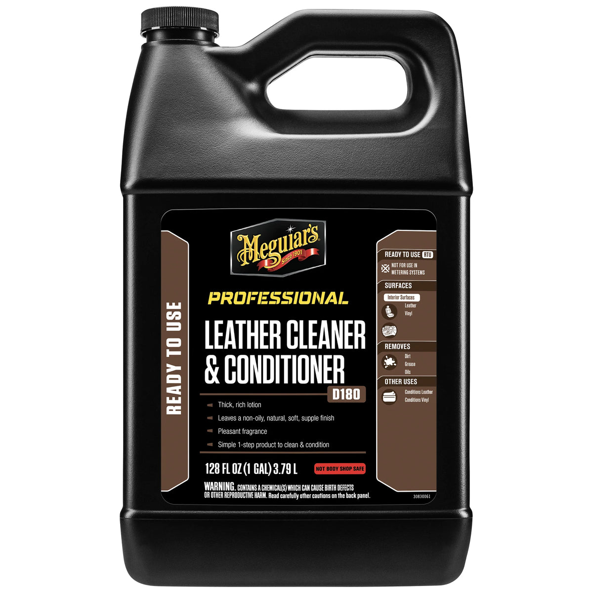 Meguiar's Leather Cleaner & Conditioner, D180 - 1 gal.