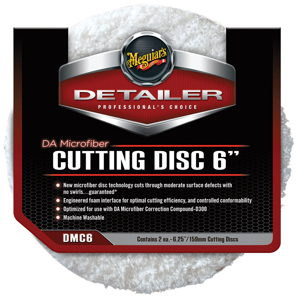 Meguiar's DA Microfiber Cutting Discs, DMC6 - 6" (2 pack)