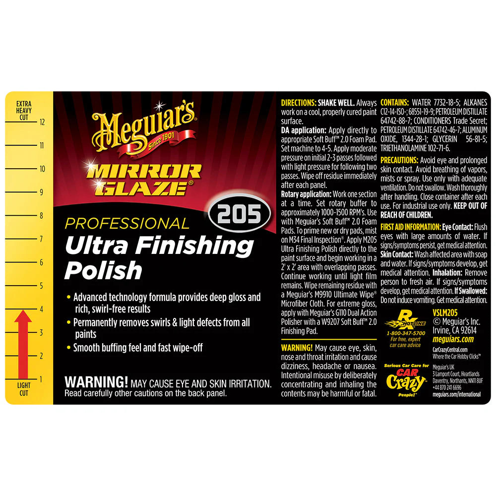 Meguiar's Secondary Label - Ultra-Finishing Polish #205