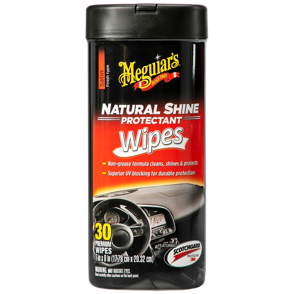 Meguiar's Natural Shine Protectant Wipes - 25 Wipes