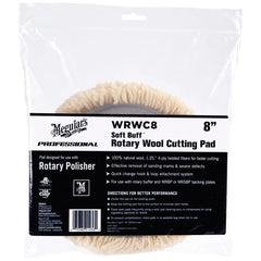 Meguiar's Soft Buff Rotary Wool Cutting Pad - 8"