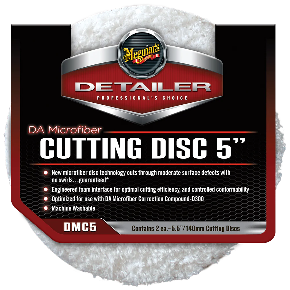Meguiar's DA Microfiber Cutting Discs, DMC5 - 5" (2 pack)