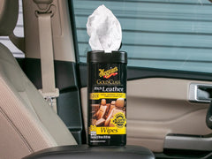 Meguiar's Gold Class Rich Leather Cleaner/Conditioner Wipes - 25 Wipes