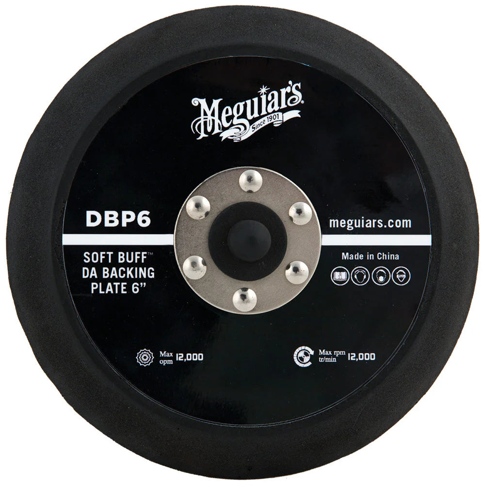 Meguiar's Soft Buff Backing Plate for Orbital/DA Polishers - 6"