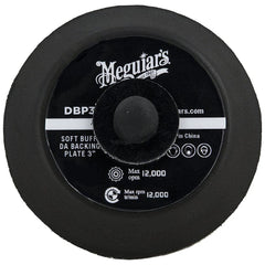 Meguiar's Soft Buff Backing Plate for Orbital/DA Polishers - 3"